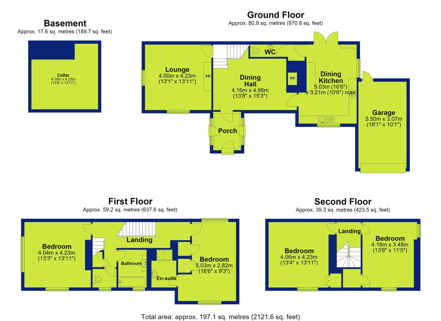 21B, Cavendish Crescent South, Nottingham floorplan