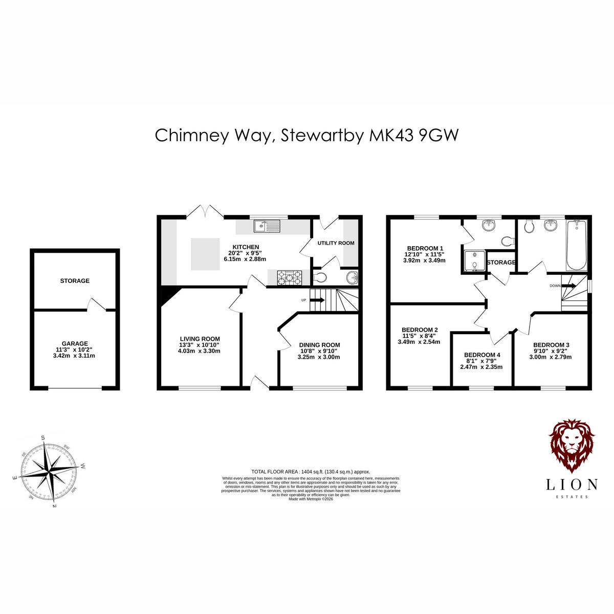 17, Chimney Way, Bedford floorplan