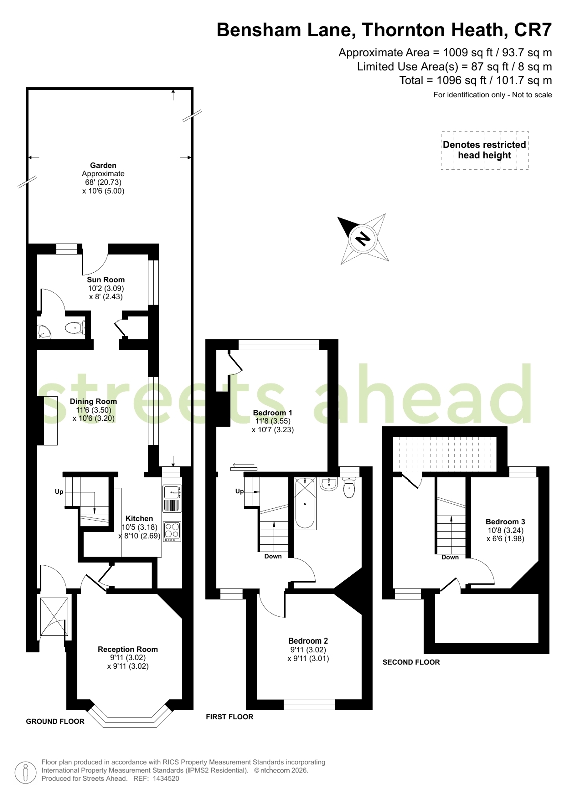 145, Bensham Lane, Thornton Heath floorplan