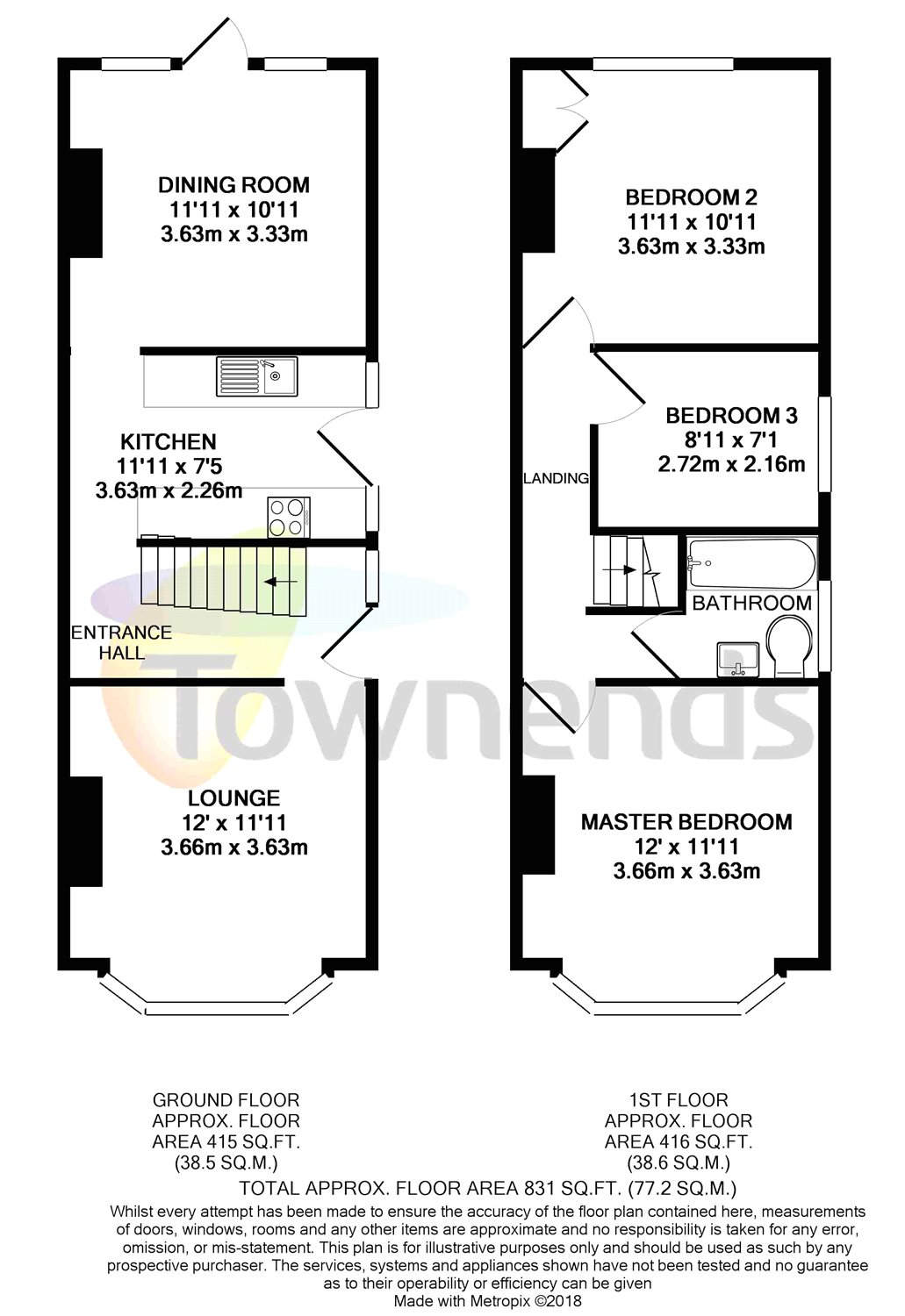 3 Bedrooms Semi-detached house to rent in Josephs Road, Guildford GU1