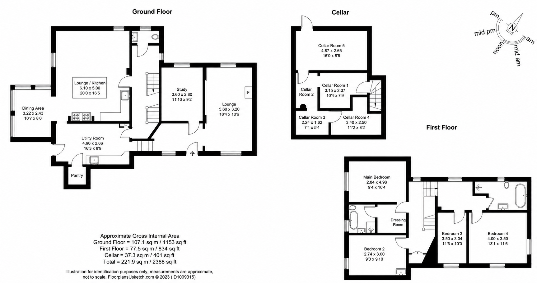 Scaw Ghyll, 18, Town Head, Skipton floorplan