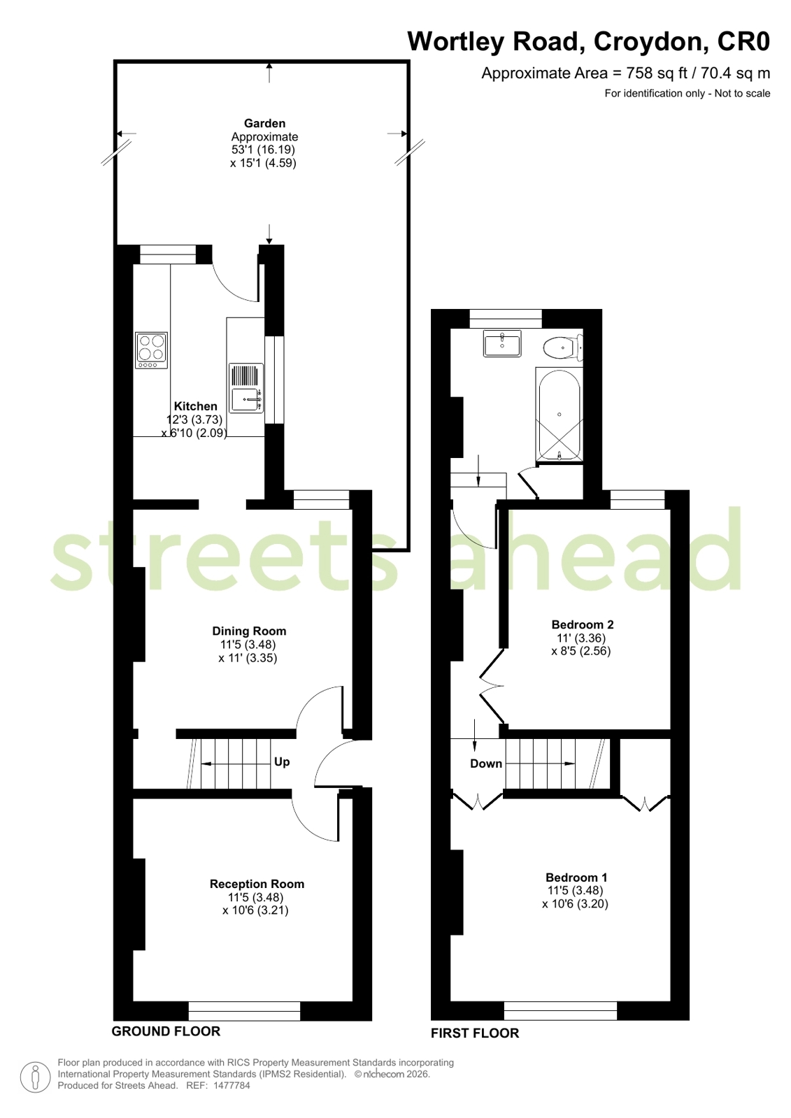 16, Wortley Road, Croydon floorplan