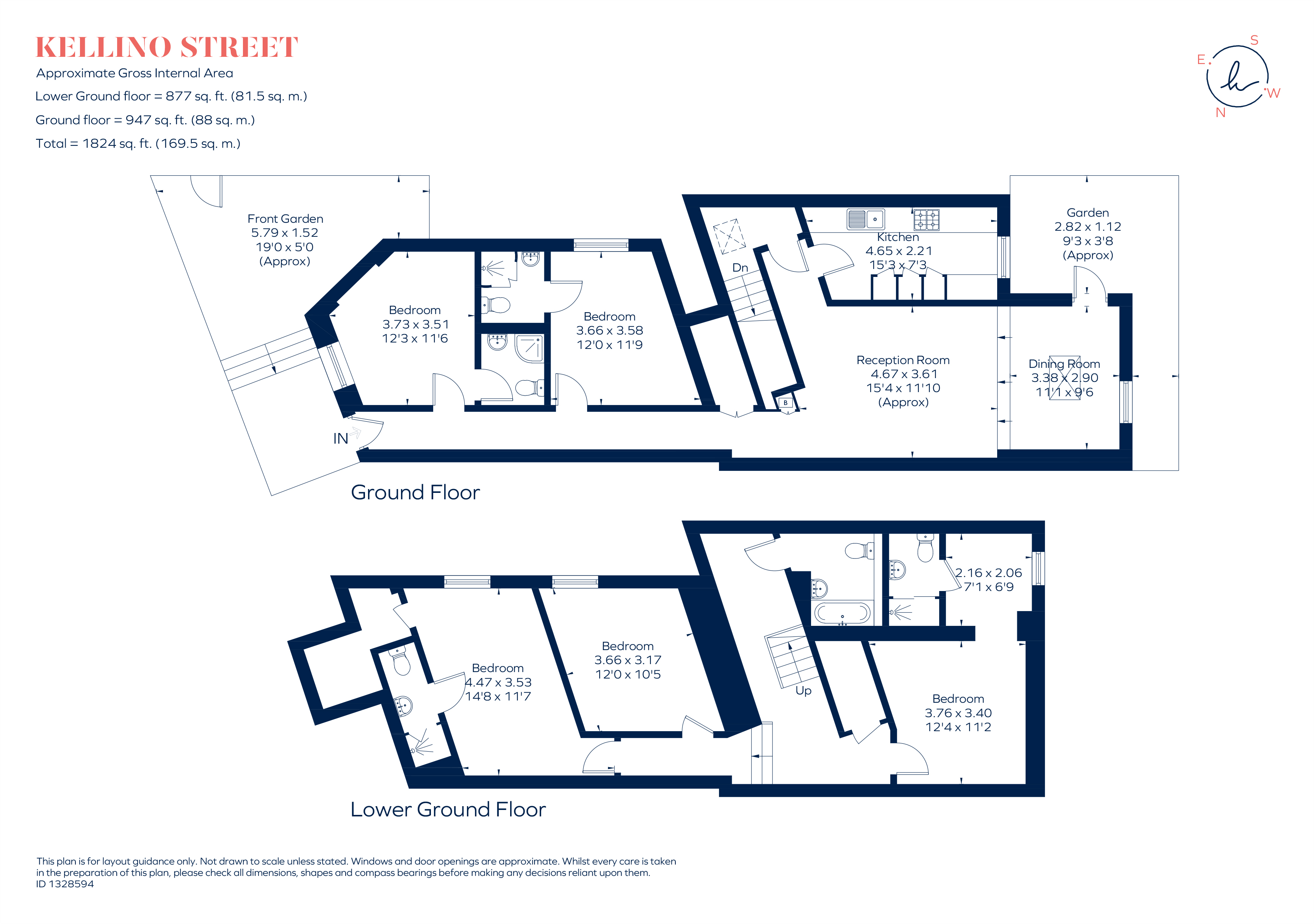 32, Kellino Street, London floorplan