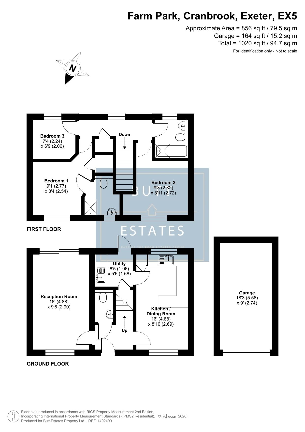 8 Farm Park, Exeter floorplan
