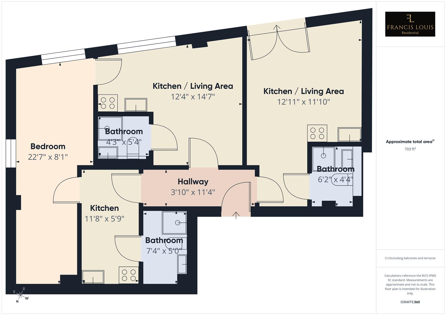Flats 8.1 to 8.3, Paintworks East, Paintworks, Bristol floorplan
