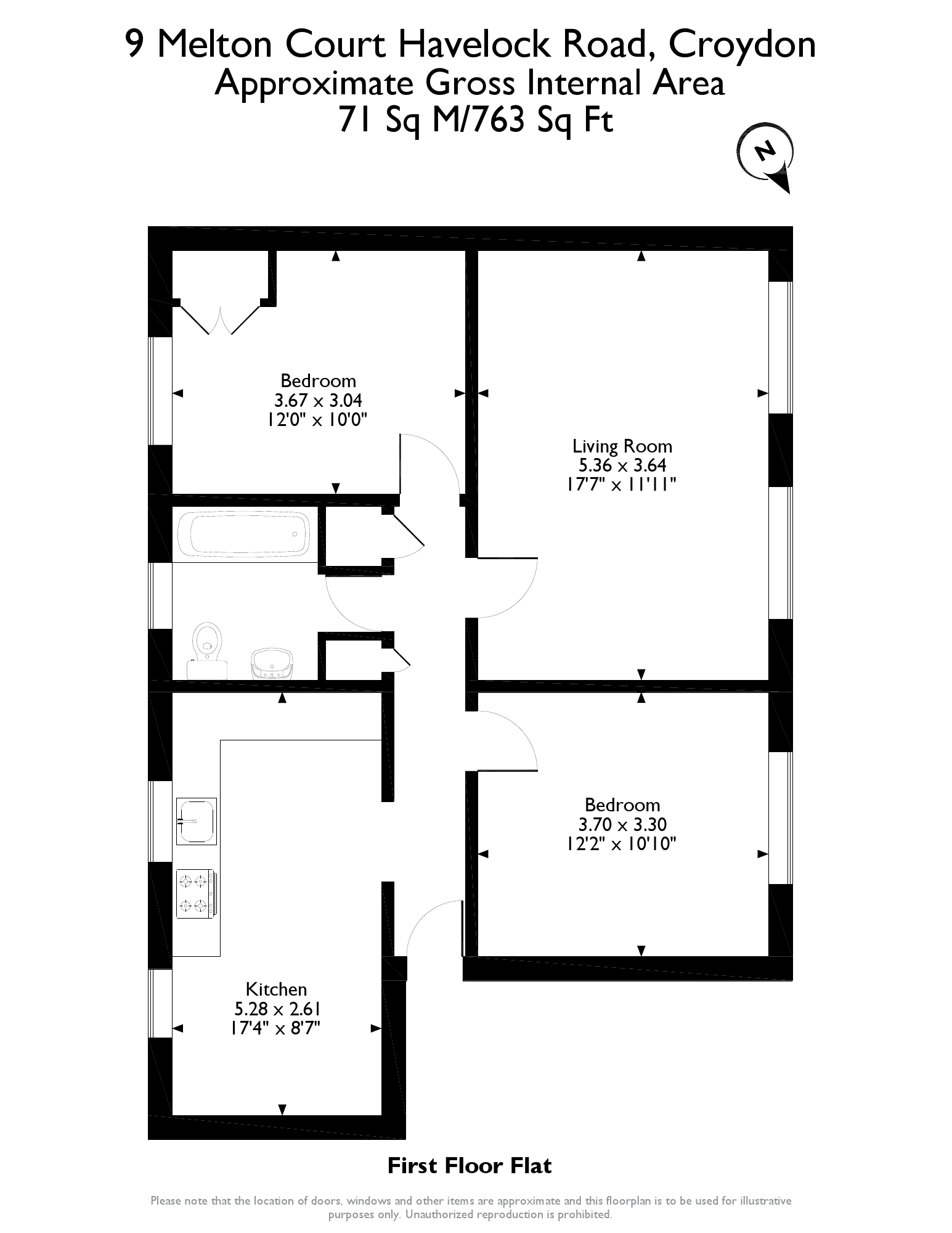 2 Bedrooms Flat to rent in Havelock Road, Croydon CR0