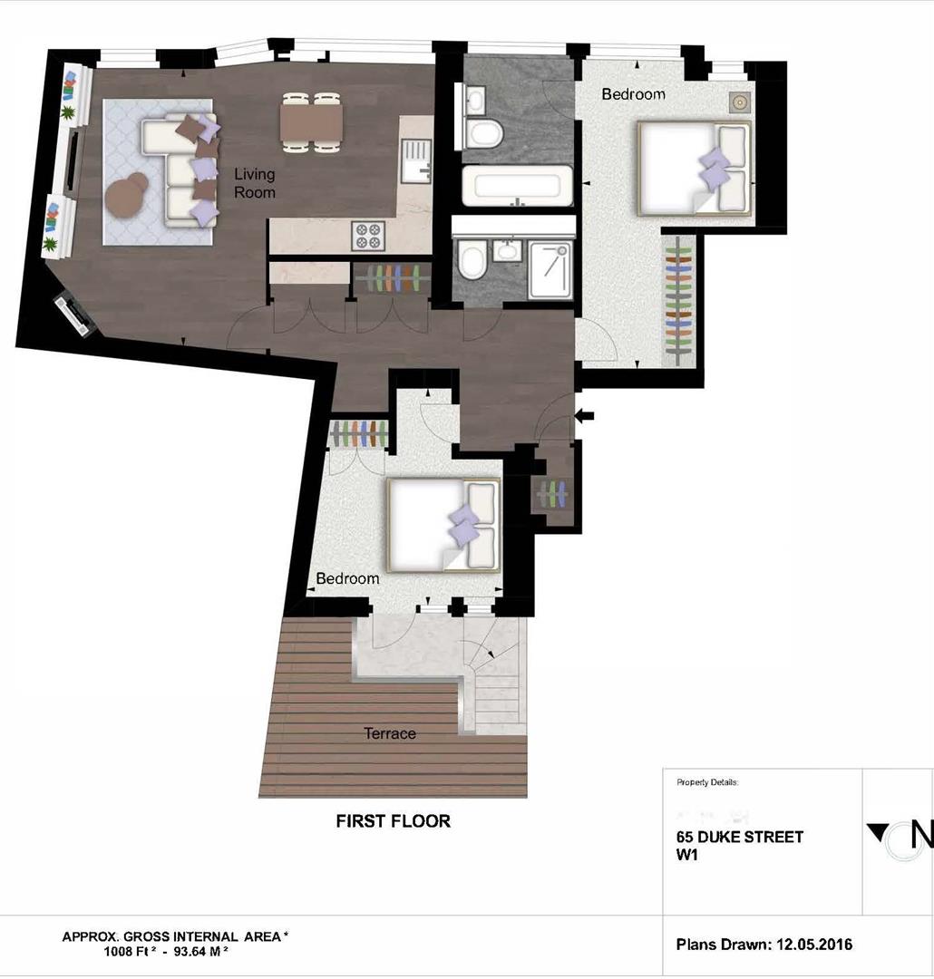 Flat 1.03, 65, Duke Street, London floorplan