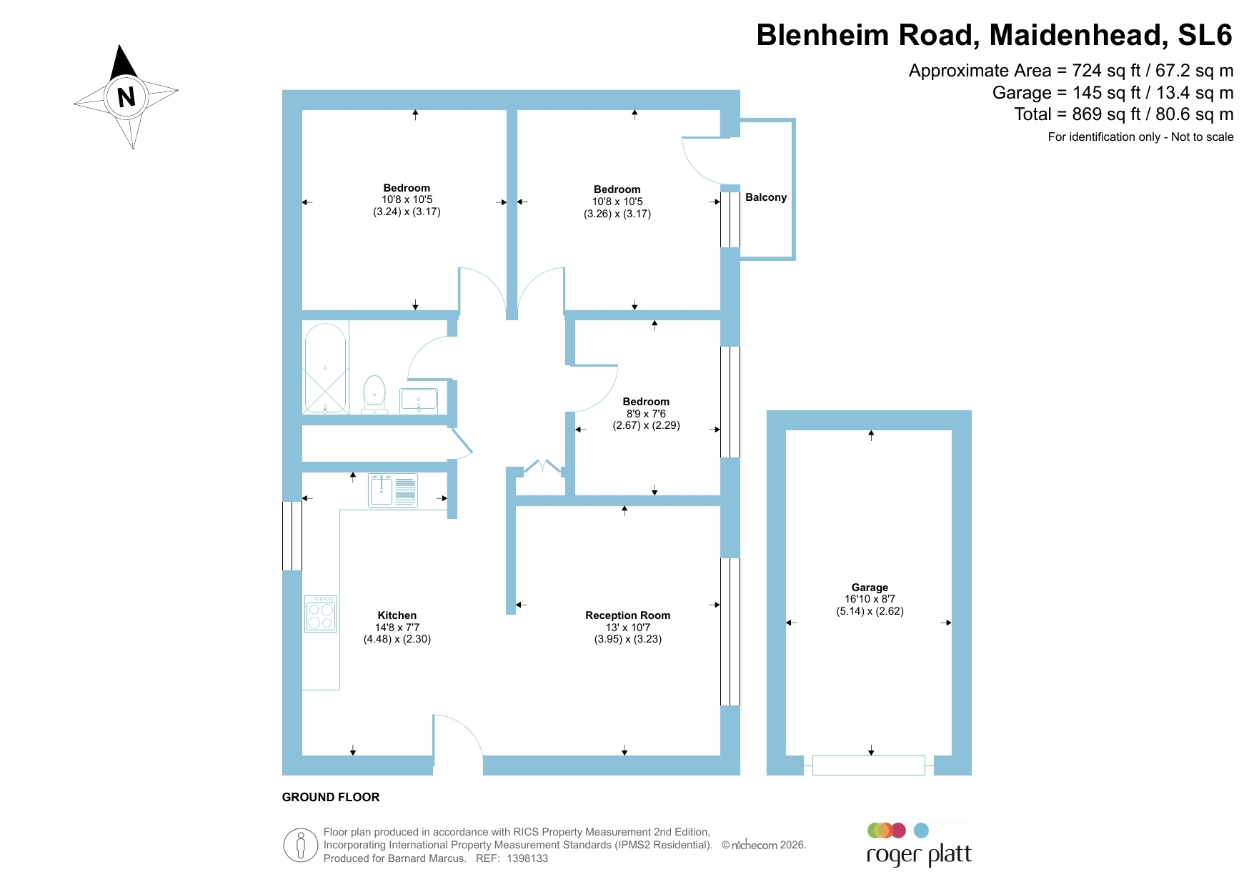 37, Greenlands Court, Blenheim Road, Maidenhead floorplan