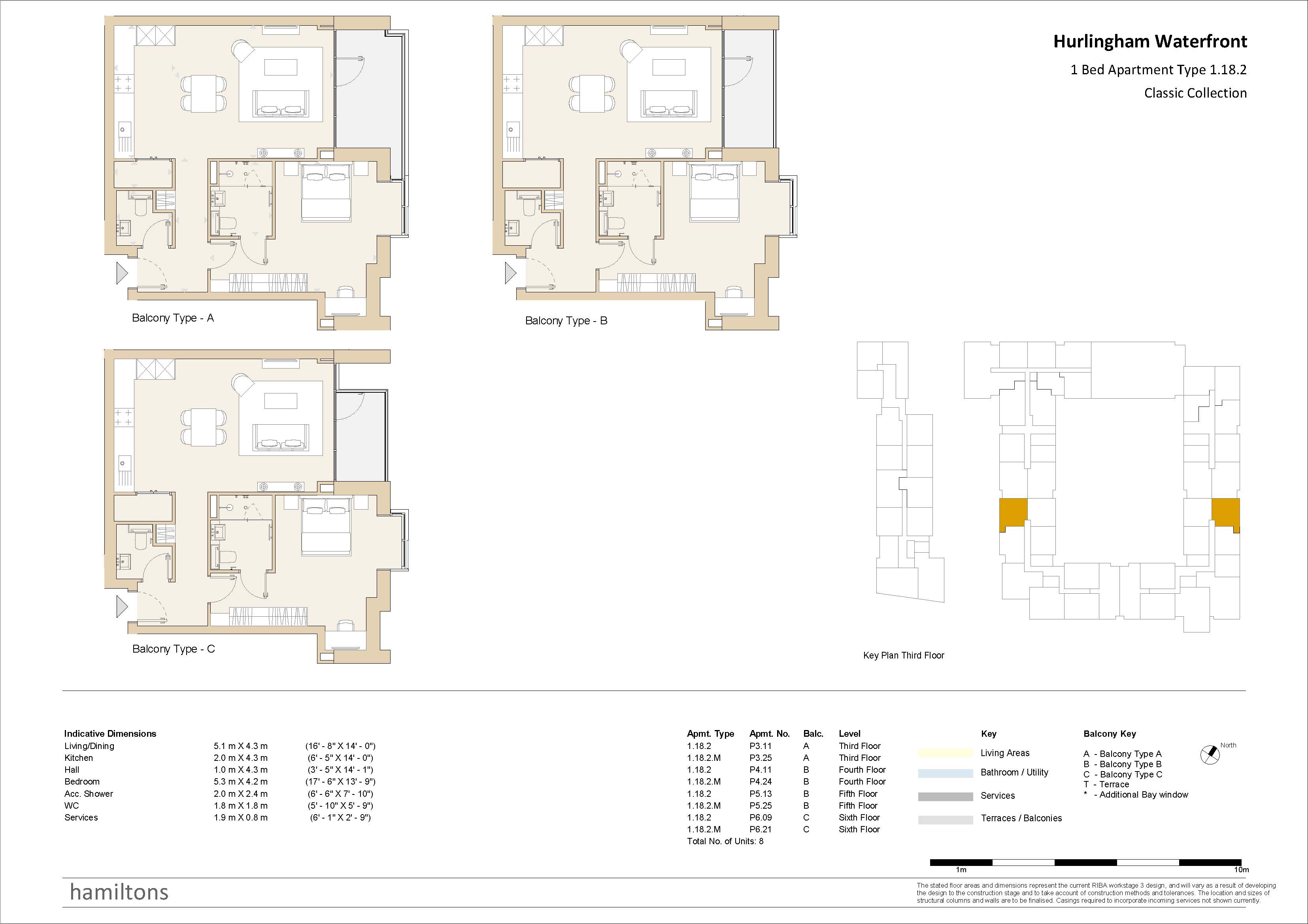 Unit P6.21 (Apartment 157),, Hurlingham Waterfront, Carnwath Road floorplan