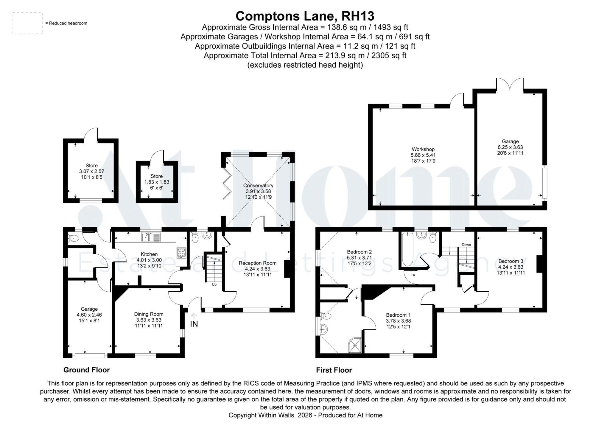 131, Comptons Lane, Horsham floorplan