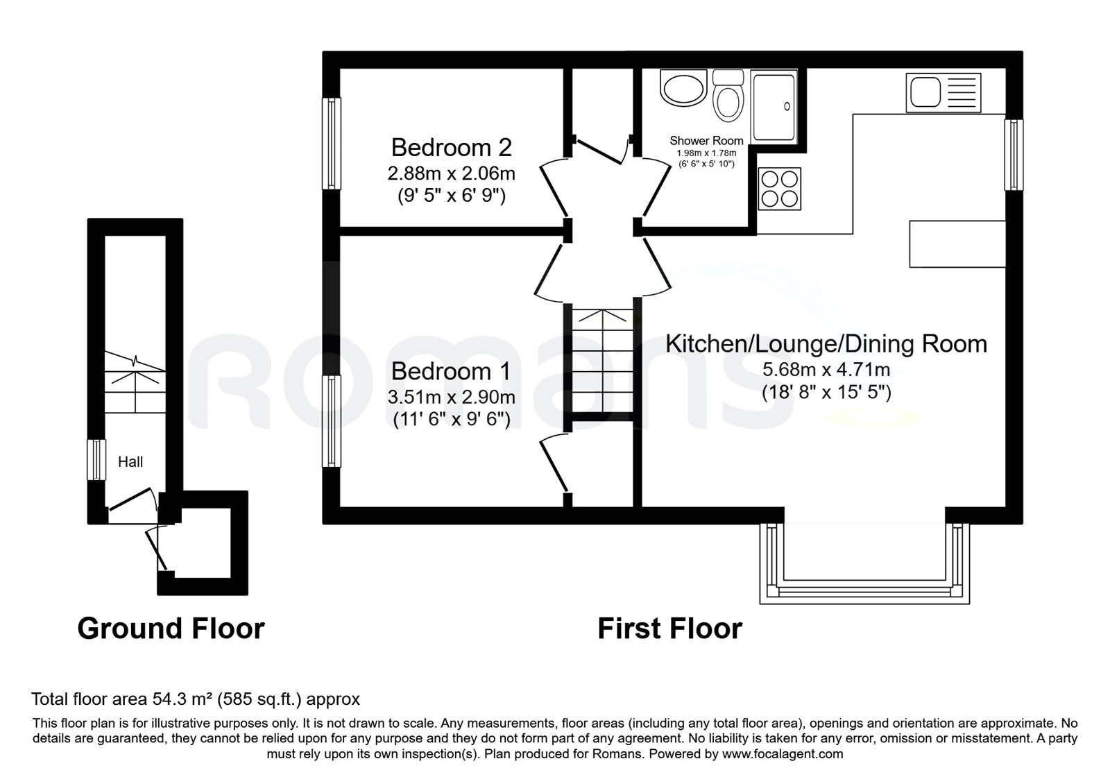 14, Hawkesworth Drive, Bagshot floorplan