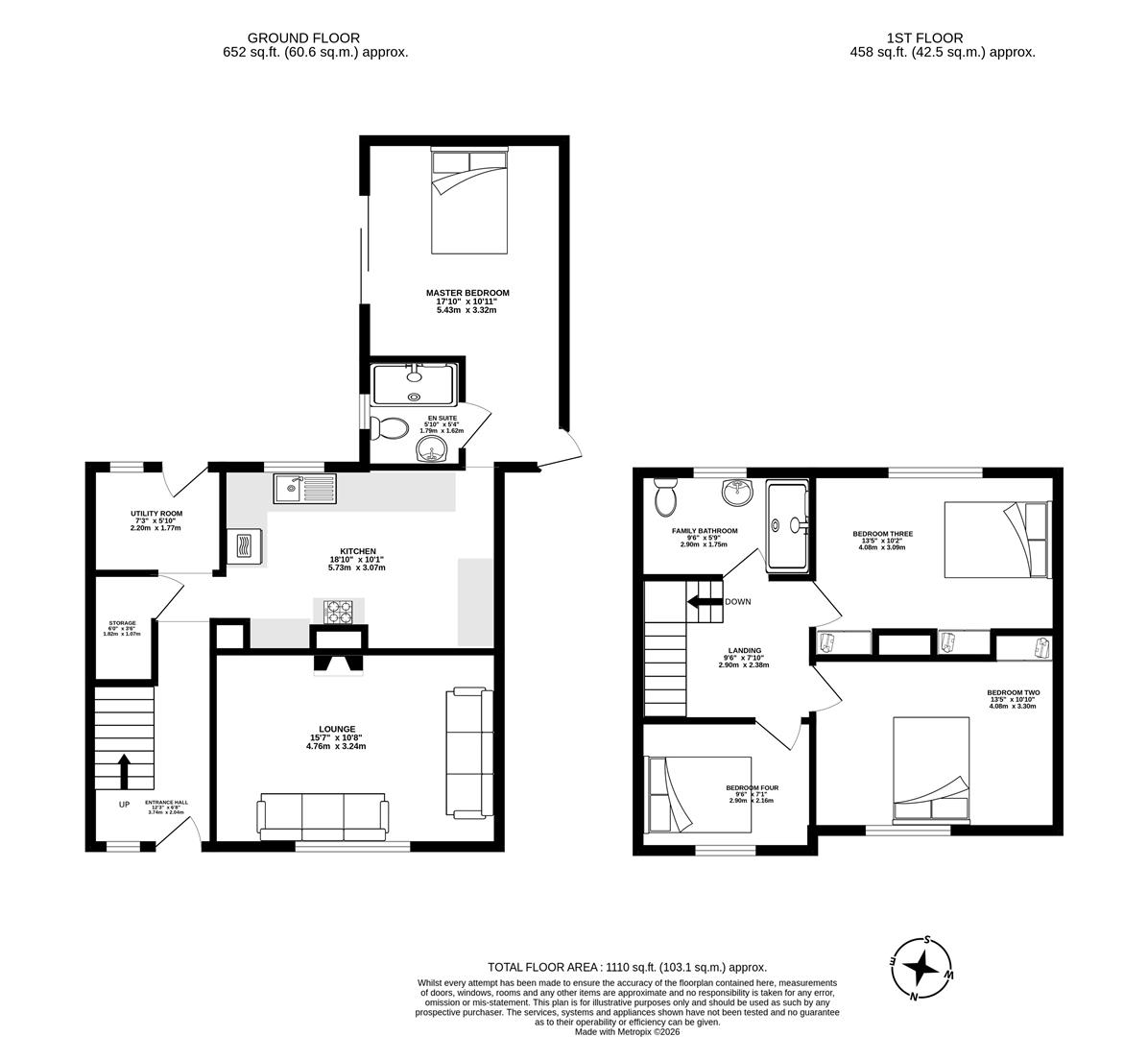 64, Brown Street, Chorley floorplan