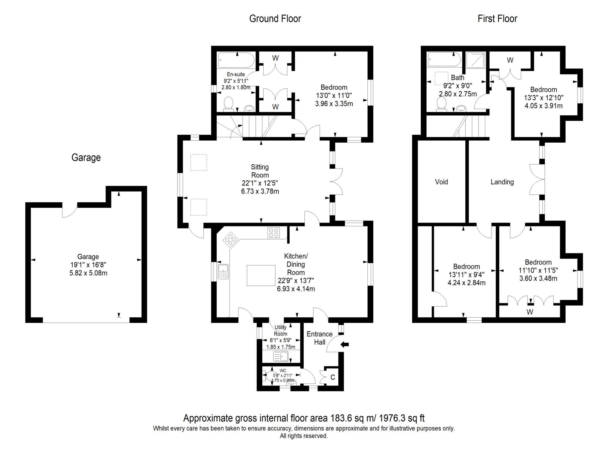 Beech House, Stane Street, Codmore Hill, Pulborough floorplan