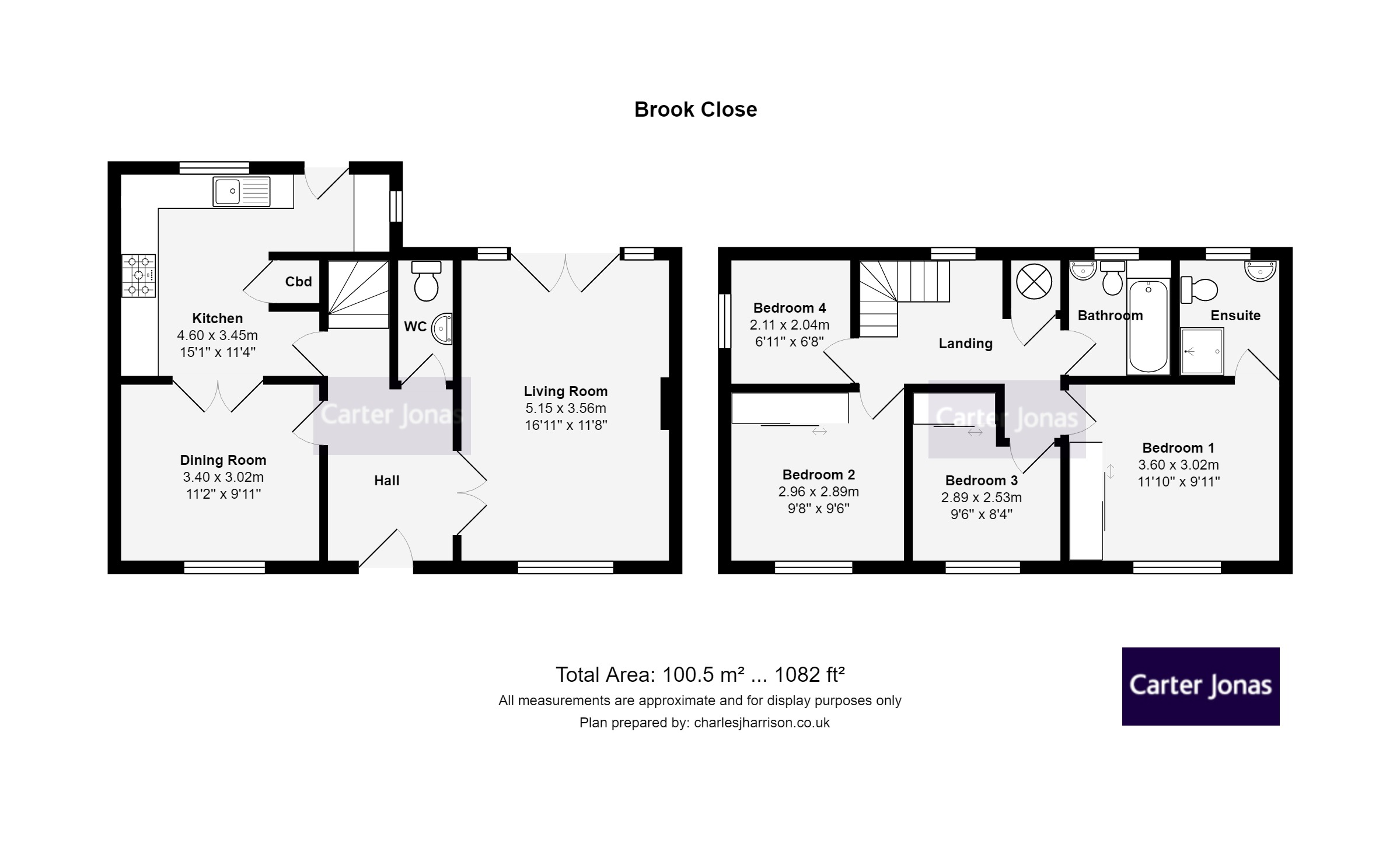 23, Brook Close, Cambridge floorplan
