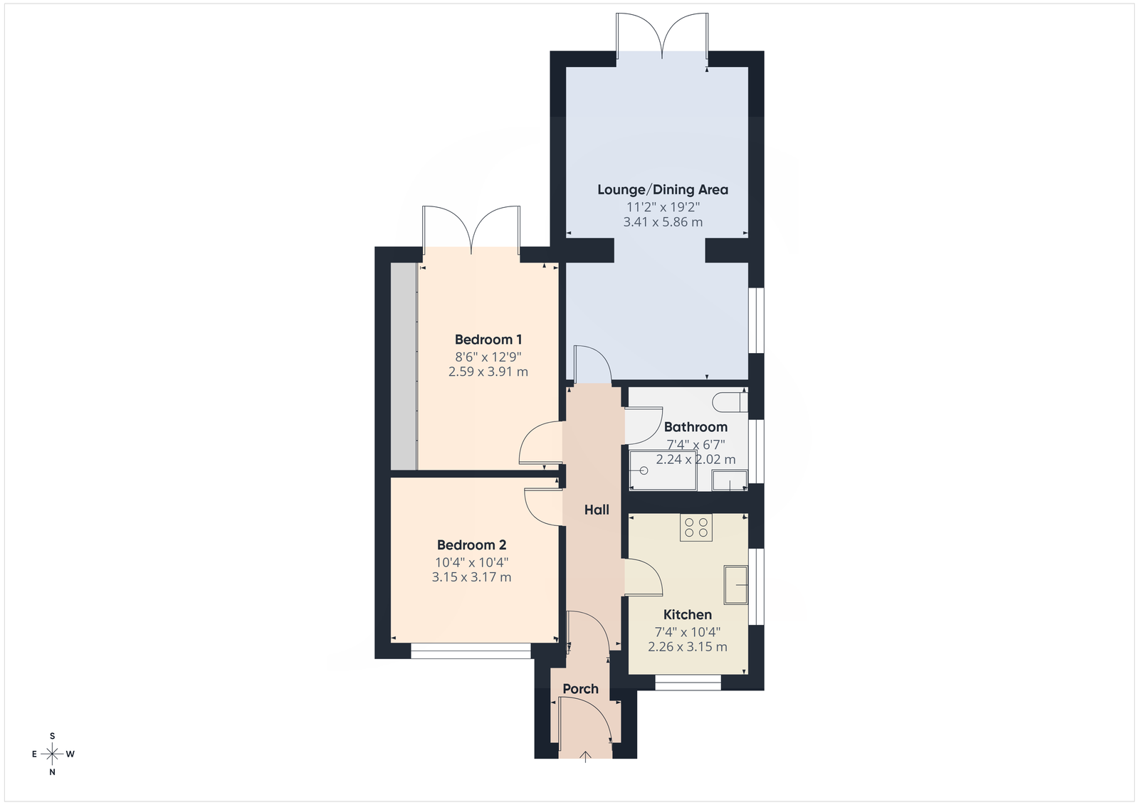 45 Hurley Road, Worthing floorplan