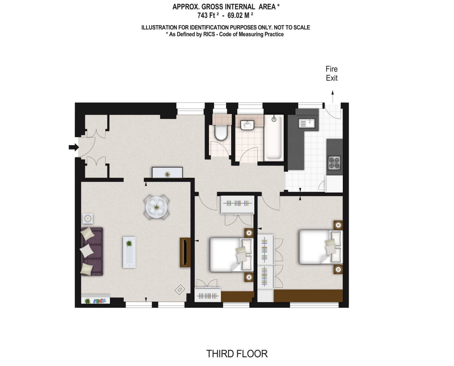 Fulham Road, London floorplan