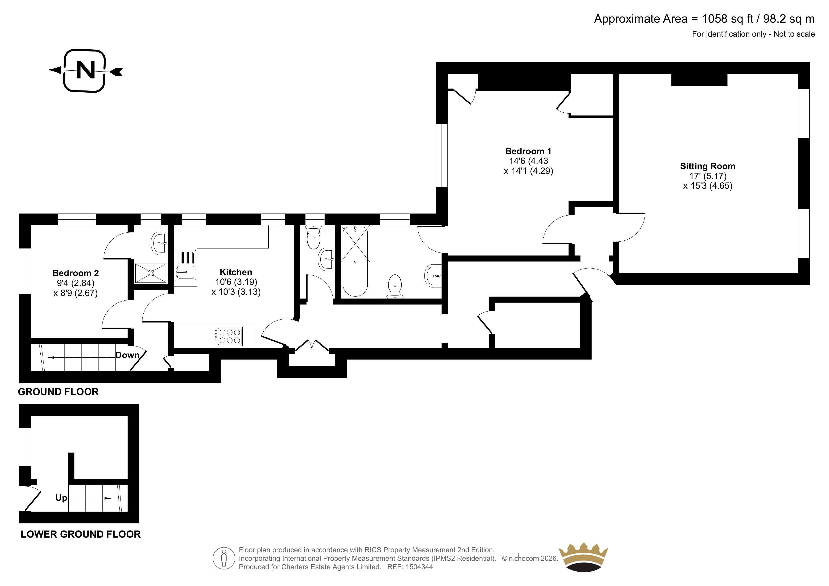 Flat 1, 4, Arundel Terrace, East Sussex floorplan
