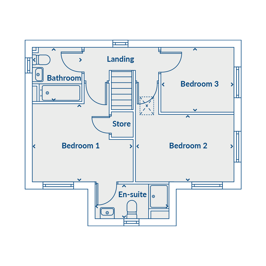 Plot 304, Heart Of England Way, Nuneaton floorplan