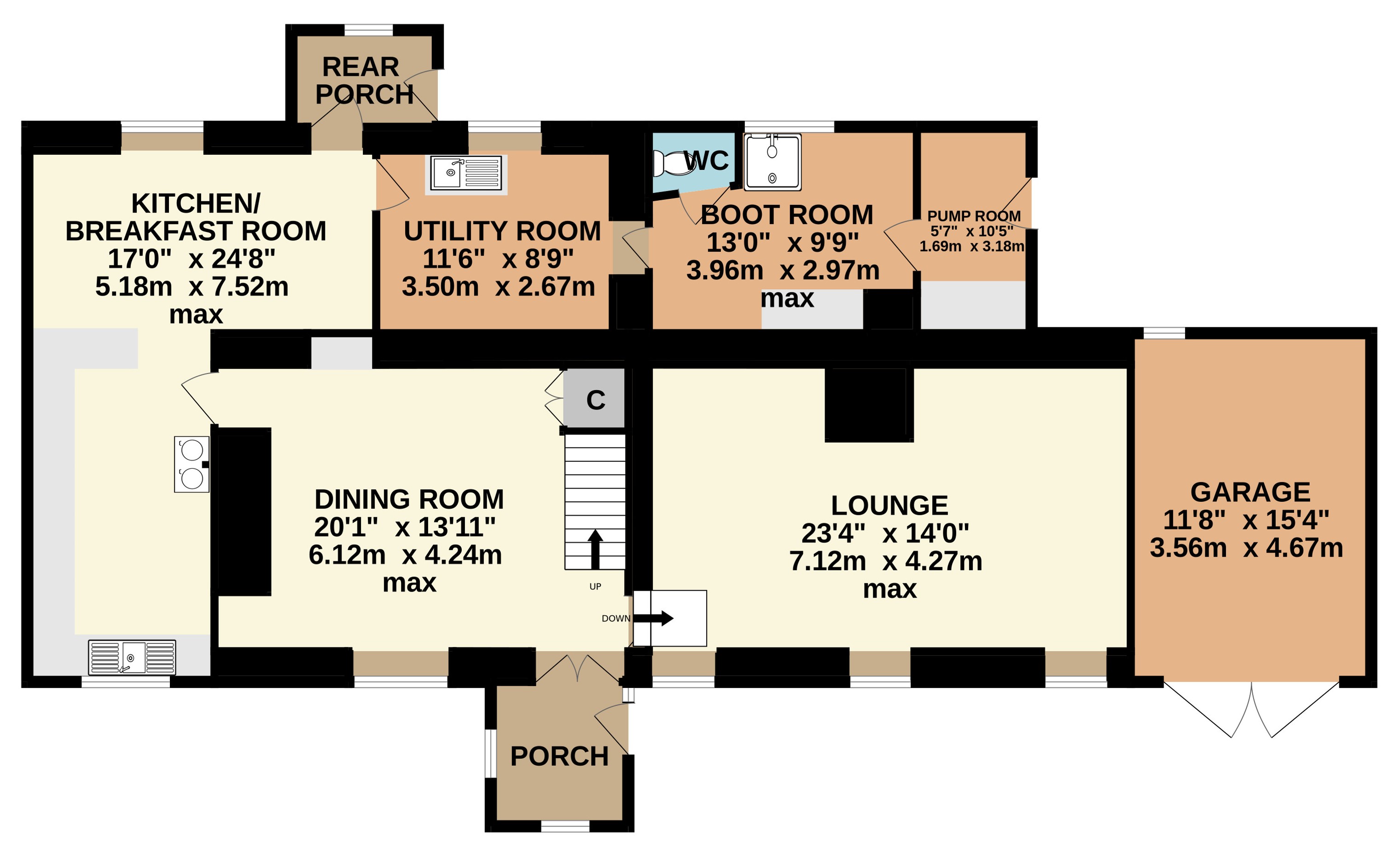 Higher Penhale,, St. Clether, Cornwall floorplan