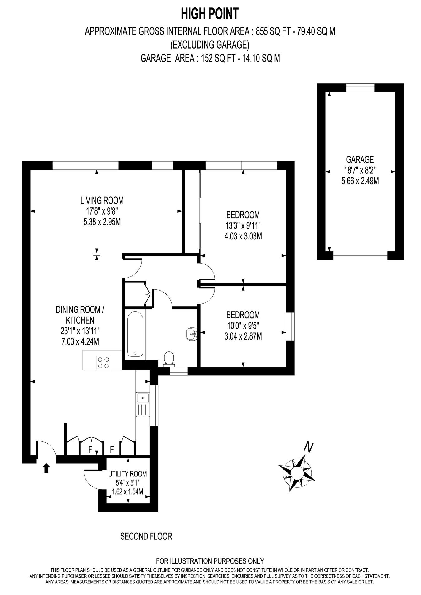 45, High Point, Weybridge floorplan