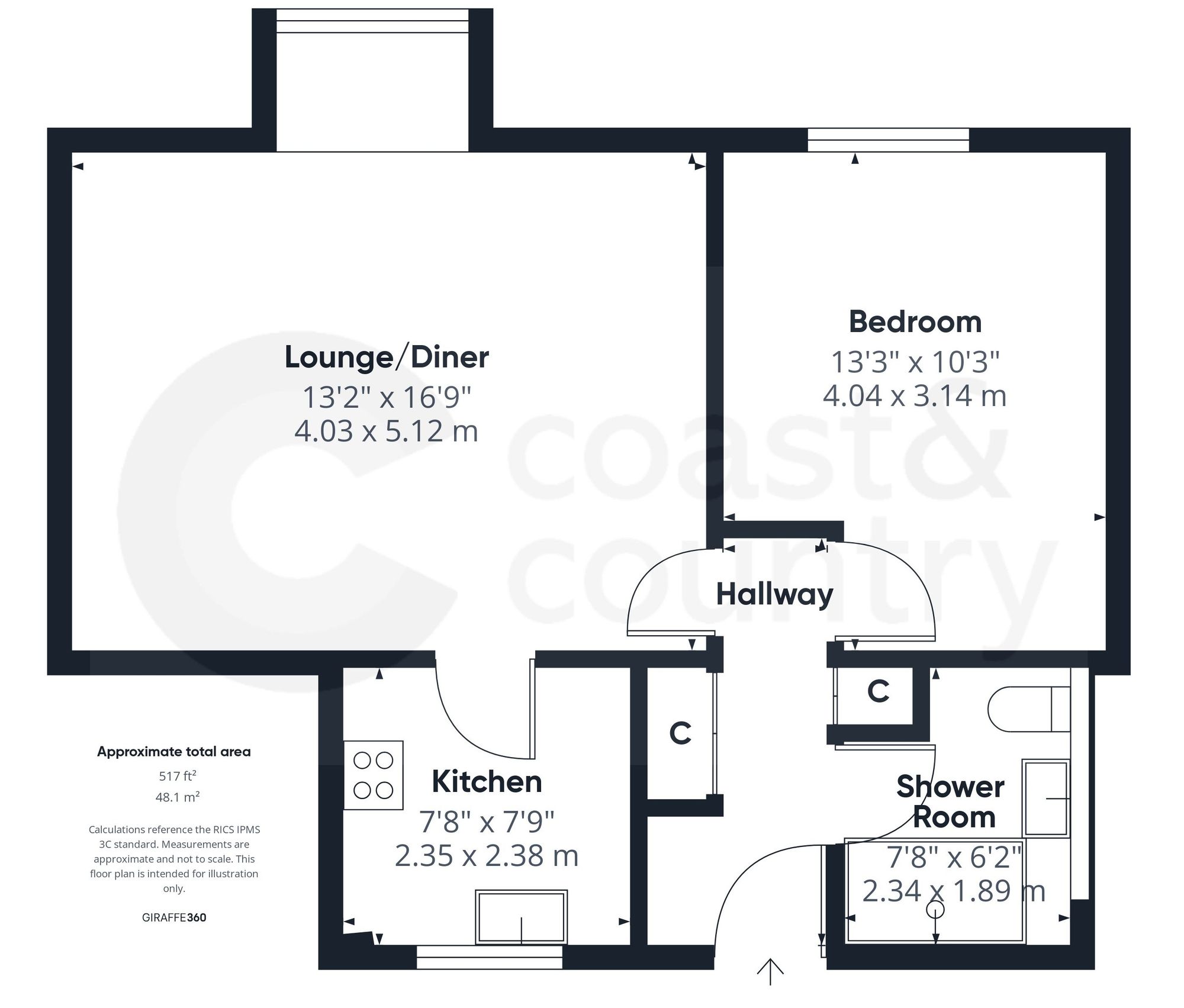 Flat 21, Lydford House Hameldown Way, Newton Abbot floorplan