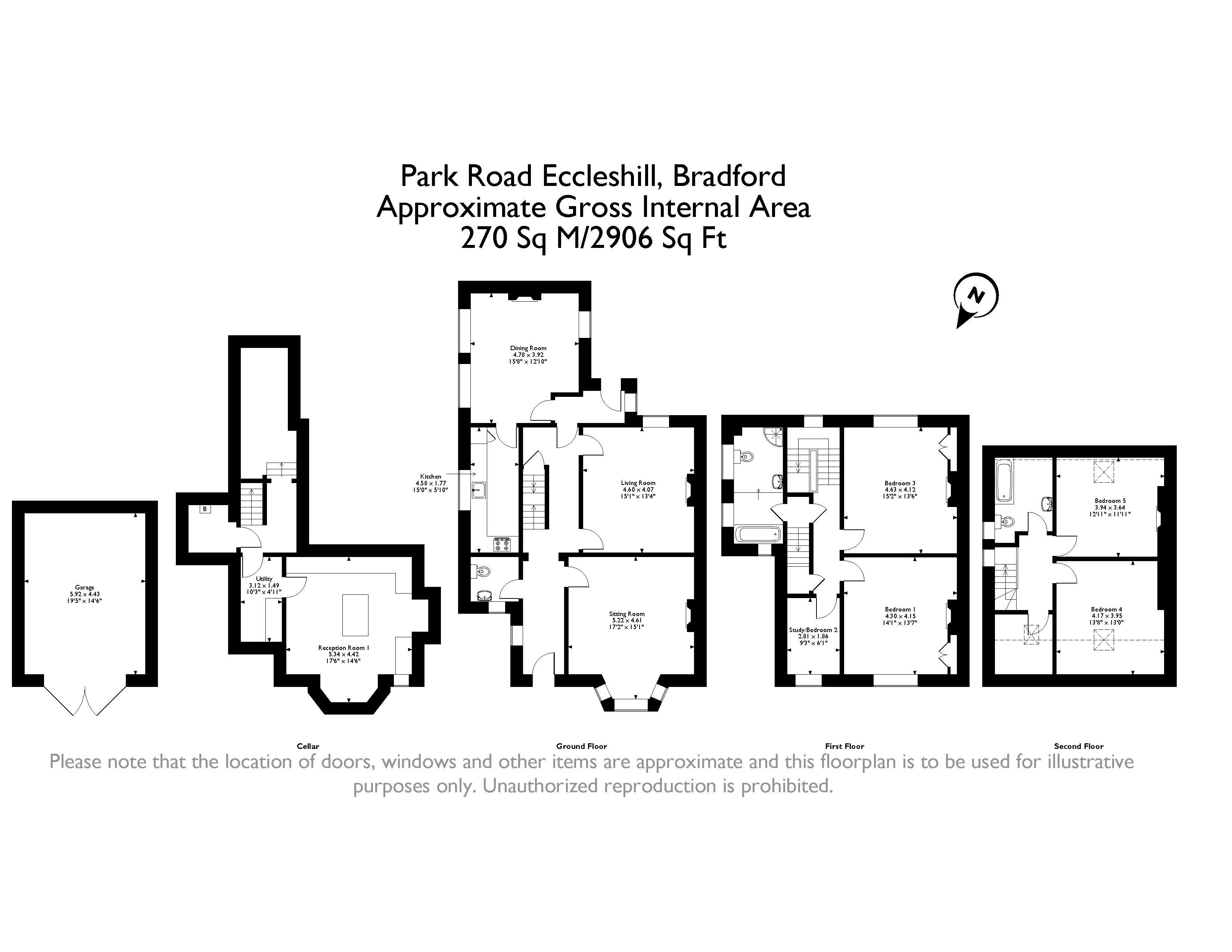 5 Bedrooms Semi-detached house for sale in Park Road, Eccleshill, Bradford, West Yorkshire BD10