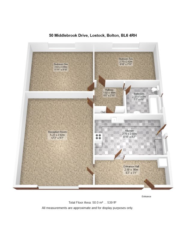 50, Middlebrook Drive, Lostock floorplan