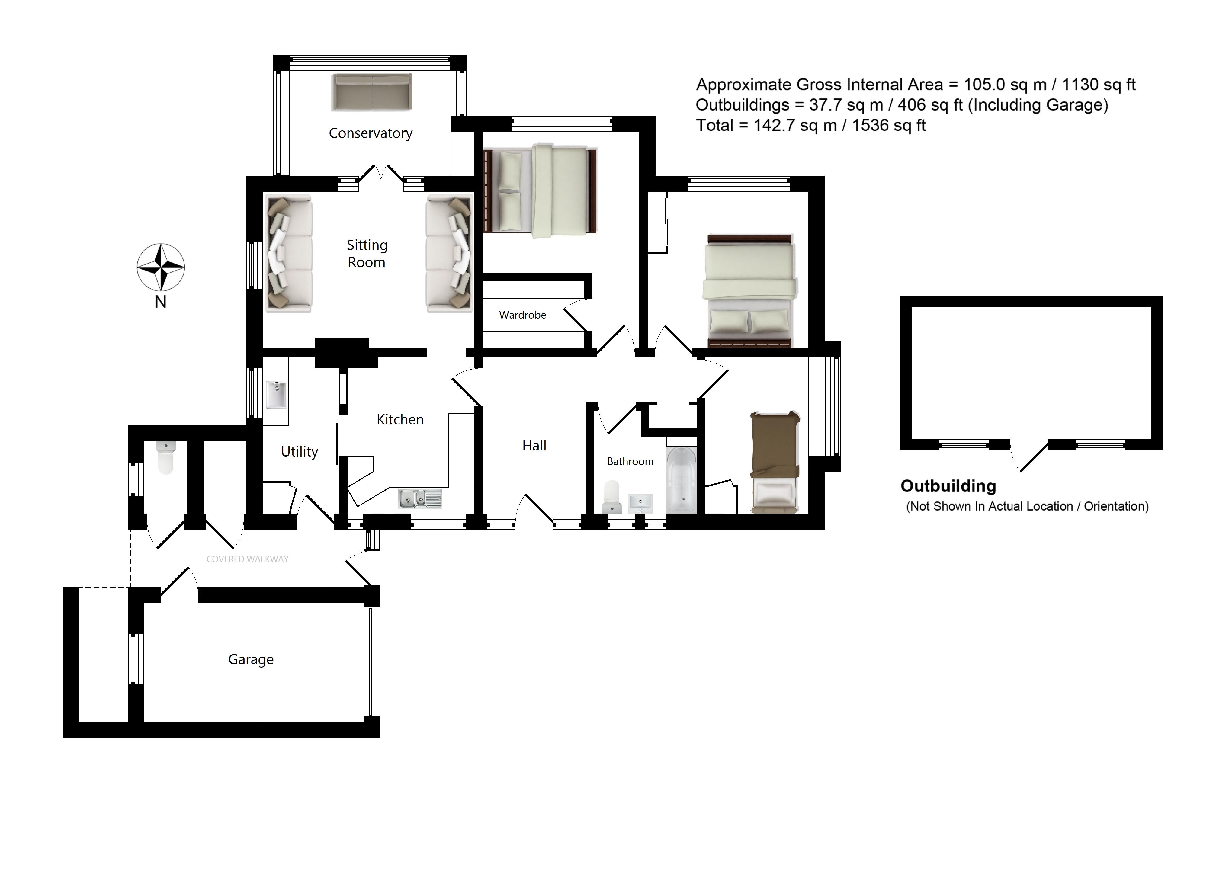 Cedar House Farm, Canterbury Road, Challock floorplan