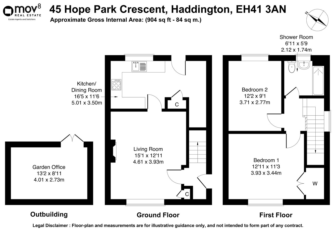 45, Hope Park Crescent, Haddington floorplan