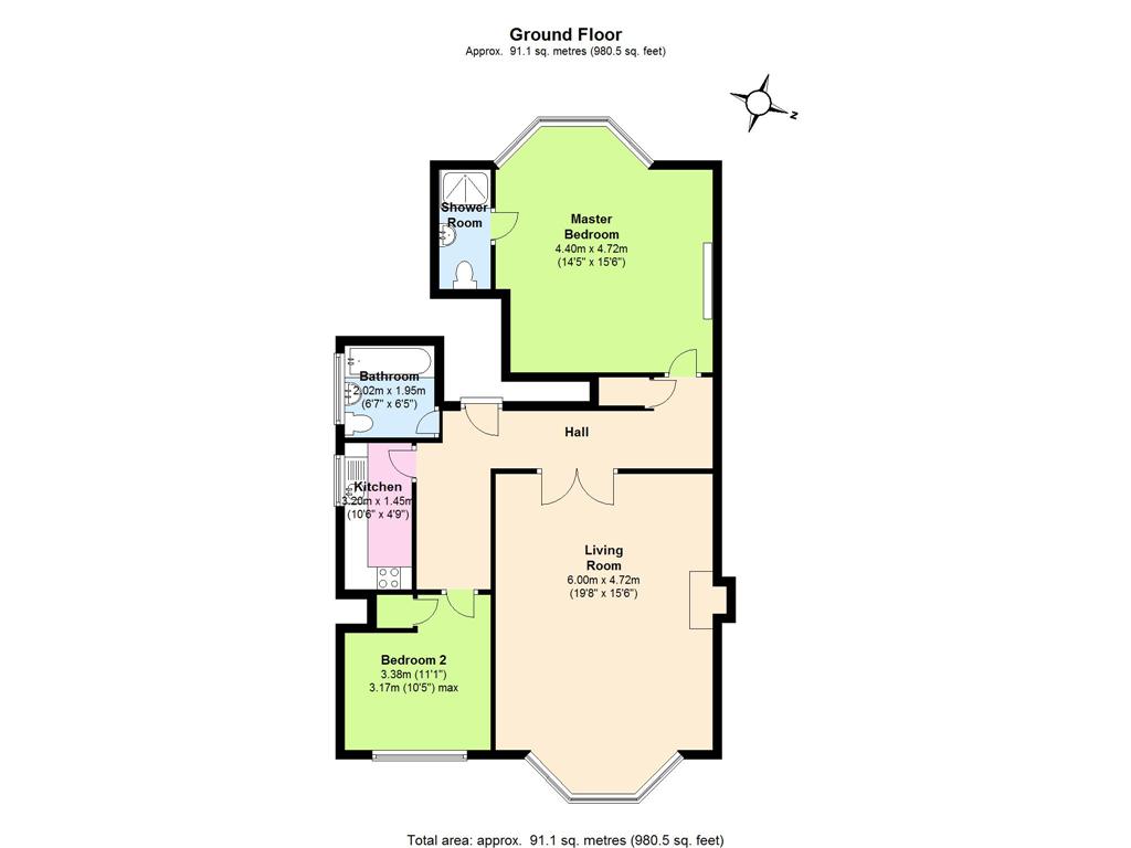 2 Bedrooms Flat to rent in The Barons, St Margarets, Twickenham TW1