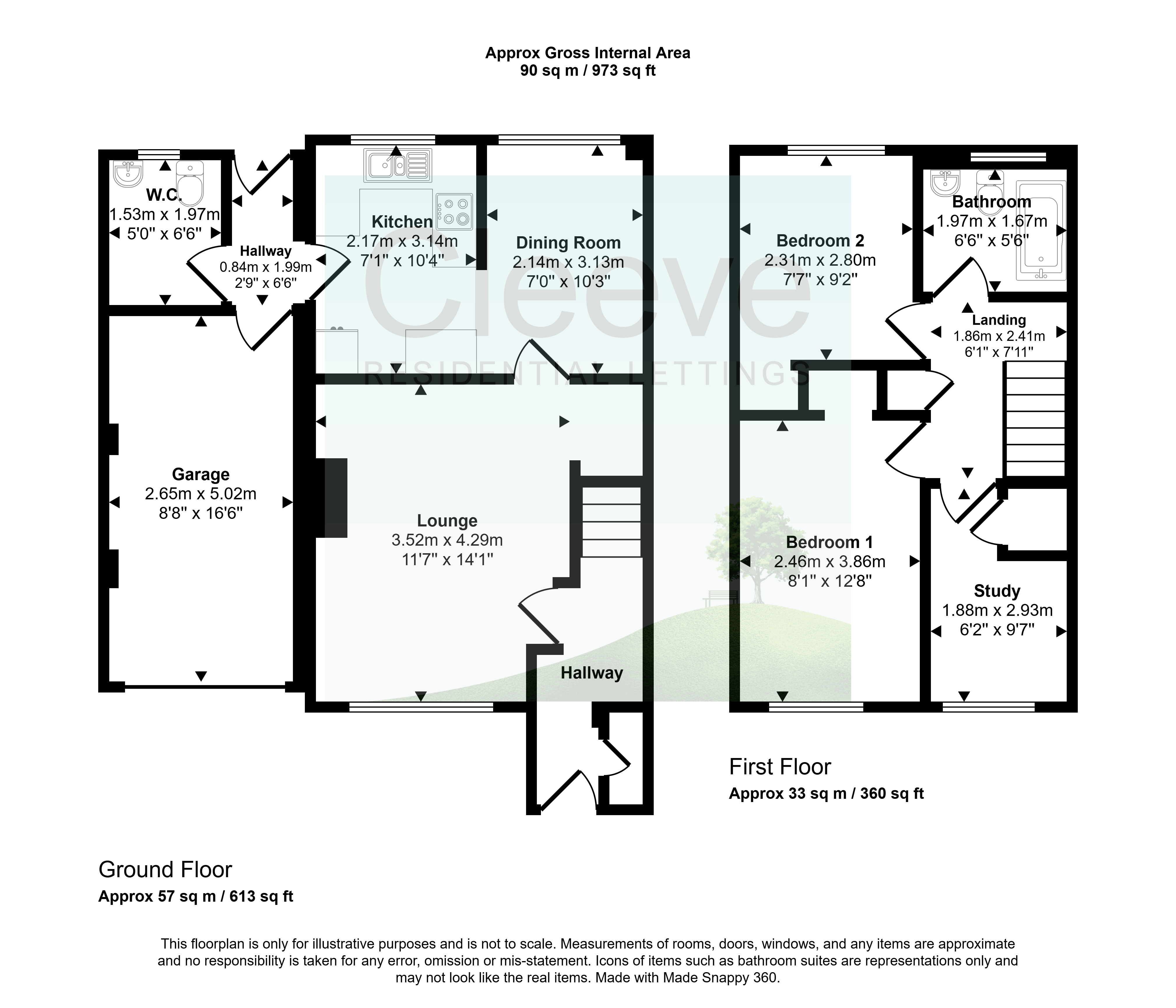 25, Holmer Crescent, Cheltenham floorplan
