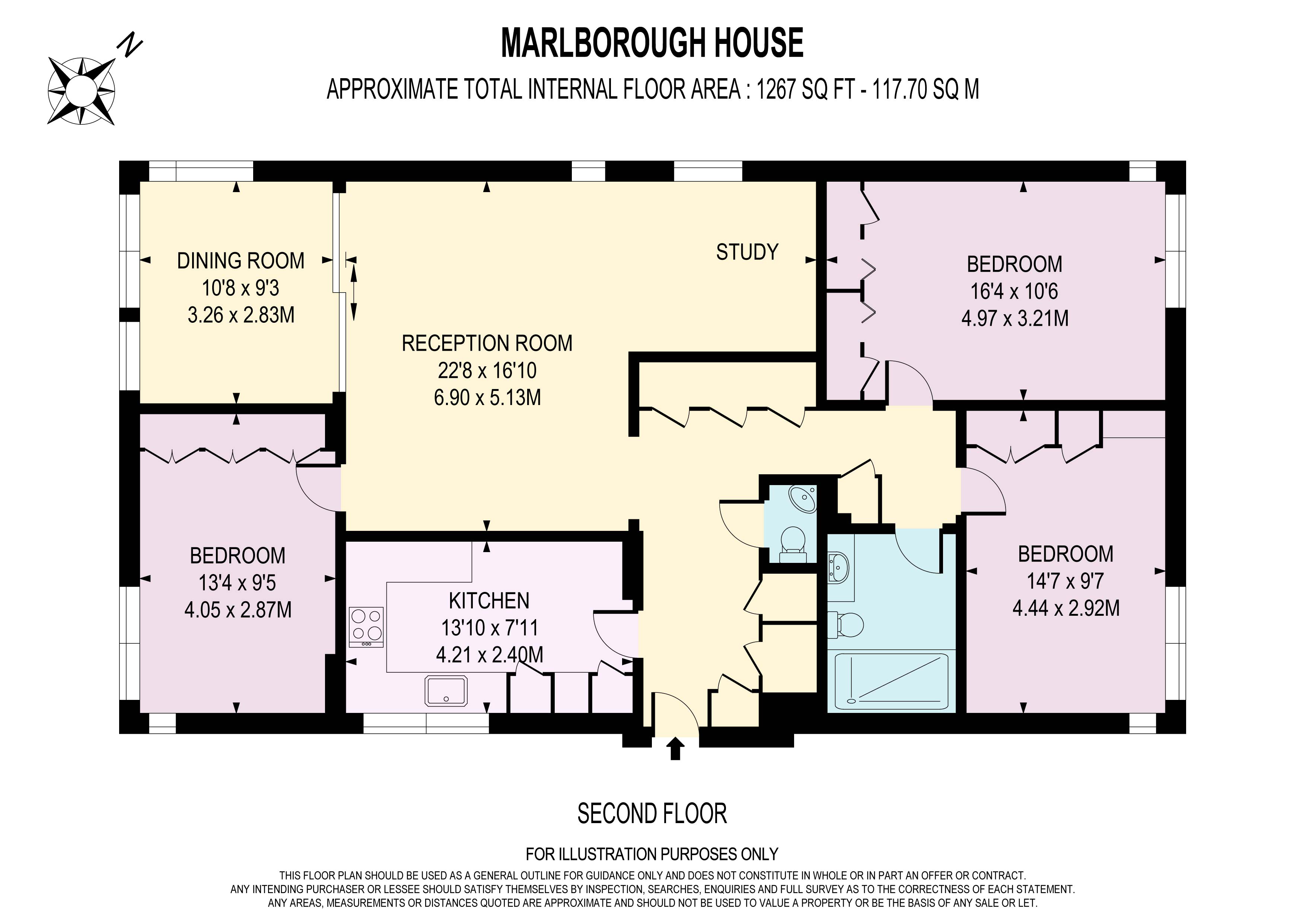 Marlborough House, Wimbledon floorplan