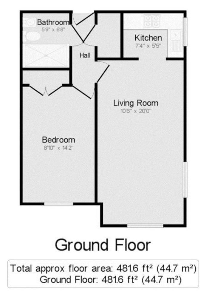 1 Bedrooms Flat for sale in Flat 25 Homebrook House, Cardington Road, Bedford MK42
