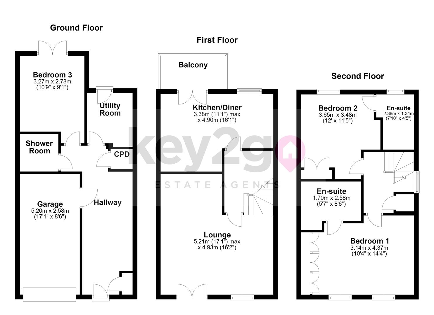 Oxclose Park Rise, Sheffield floorplan