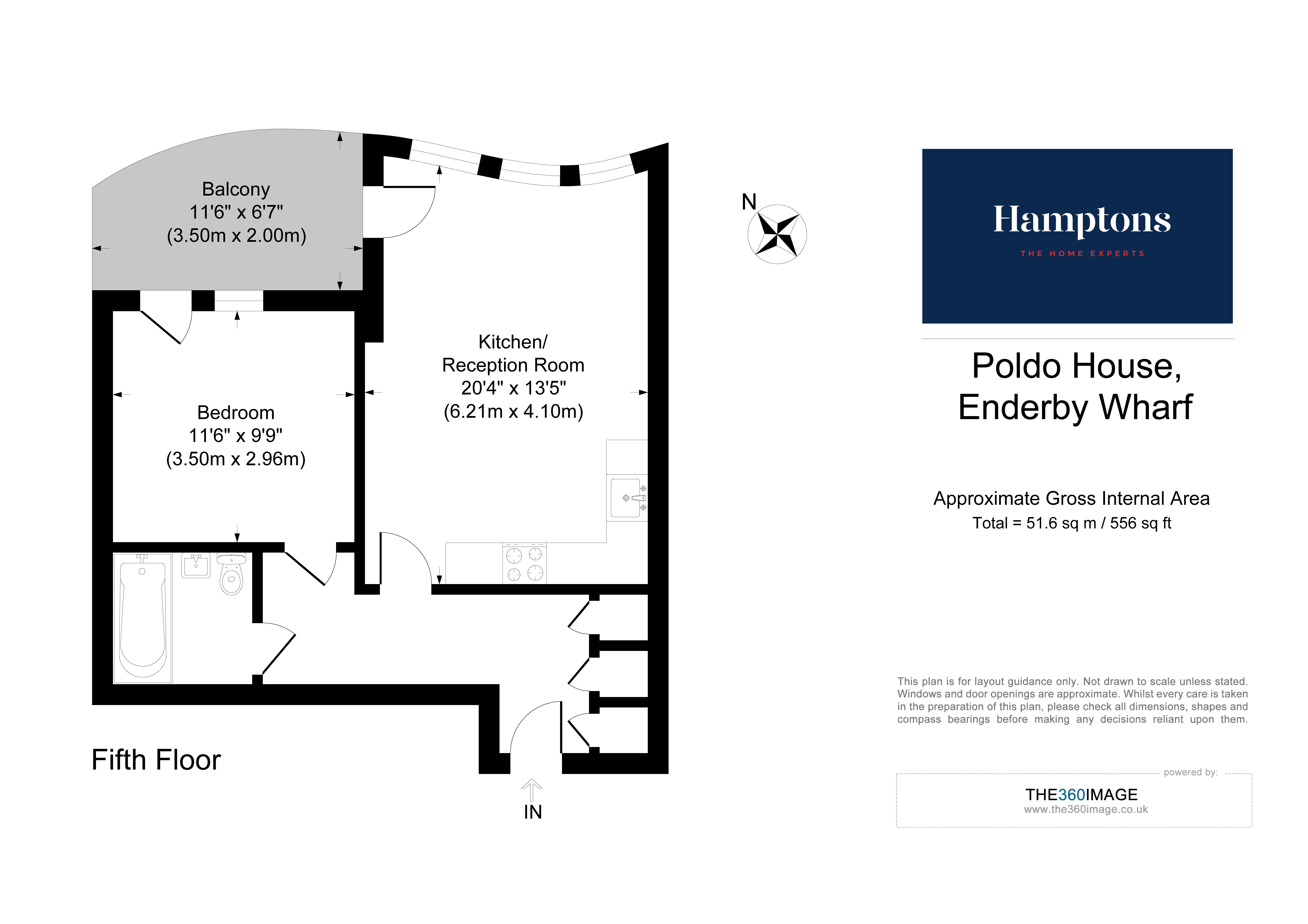 Cable Walk, London floorplan