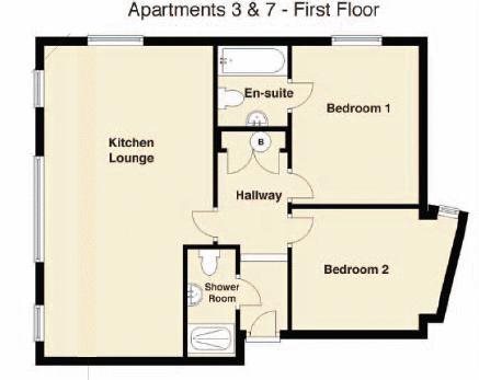 7 Harlech Court, Vauxhall Lane, Chepstow floorplan