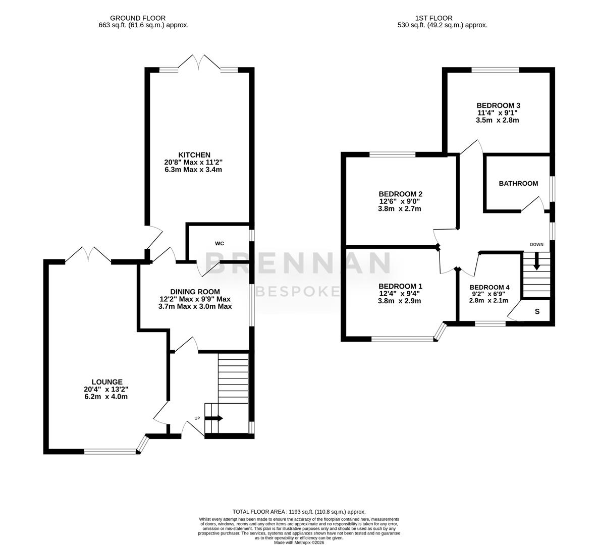 140, Polwell Lane, Kettering floorplan