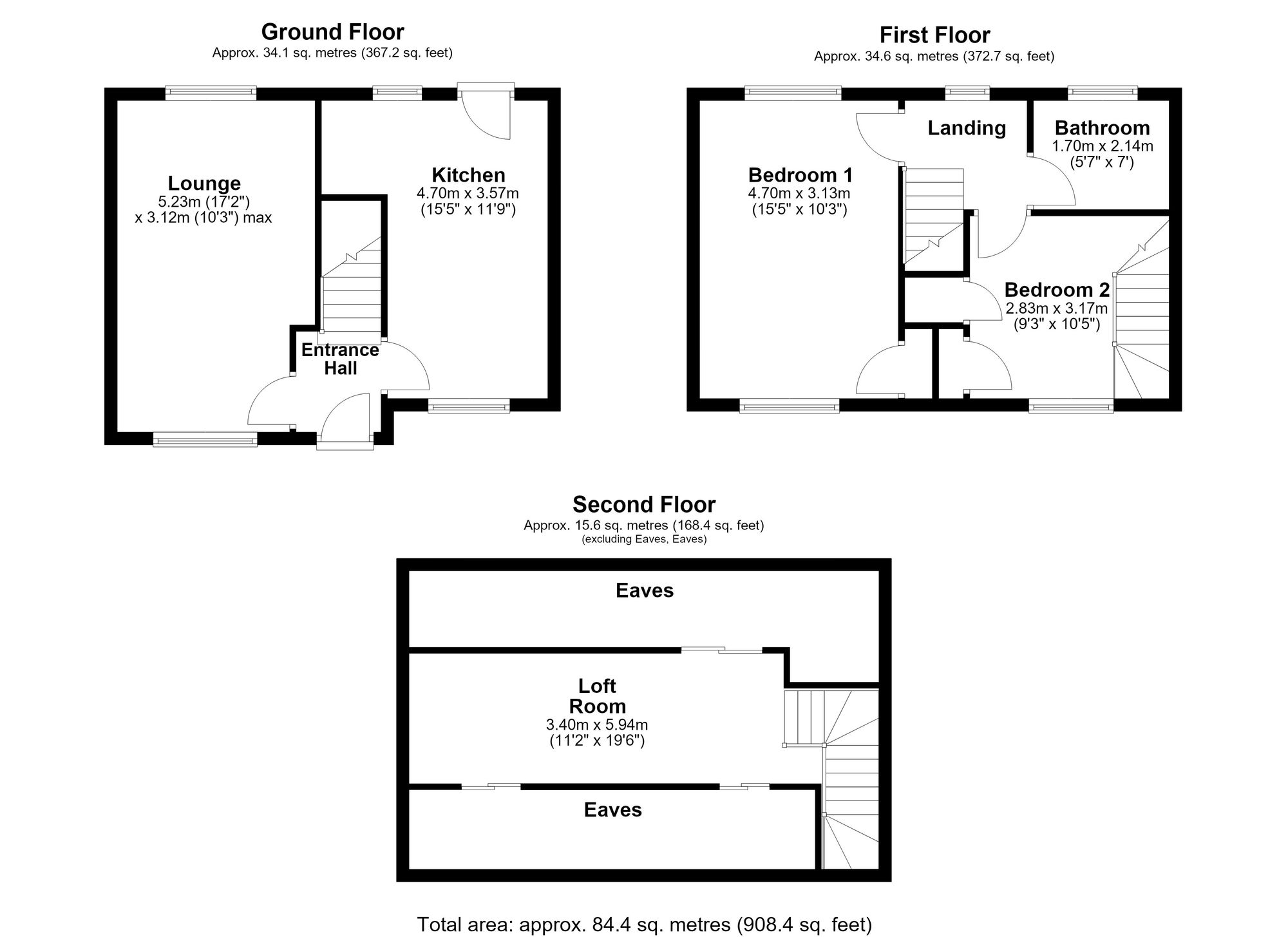 8 Ludlow Road, Billingham floorplan