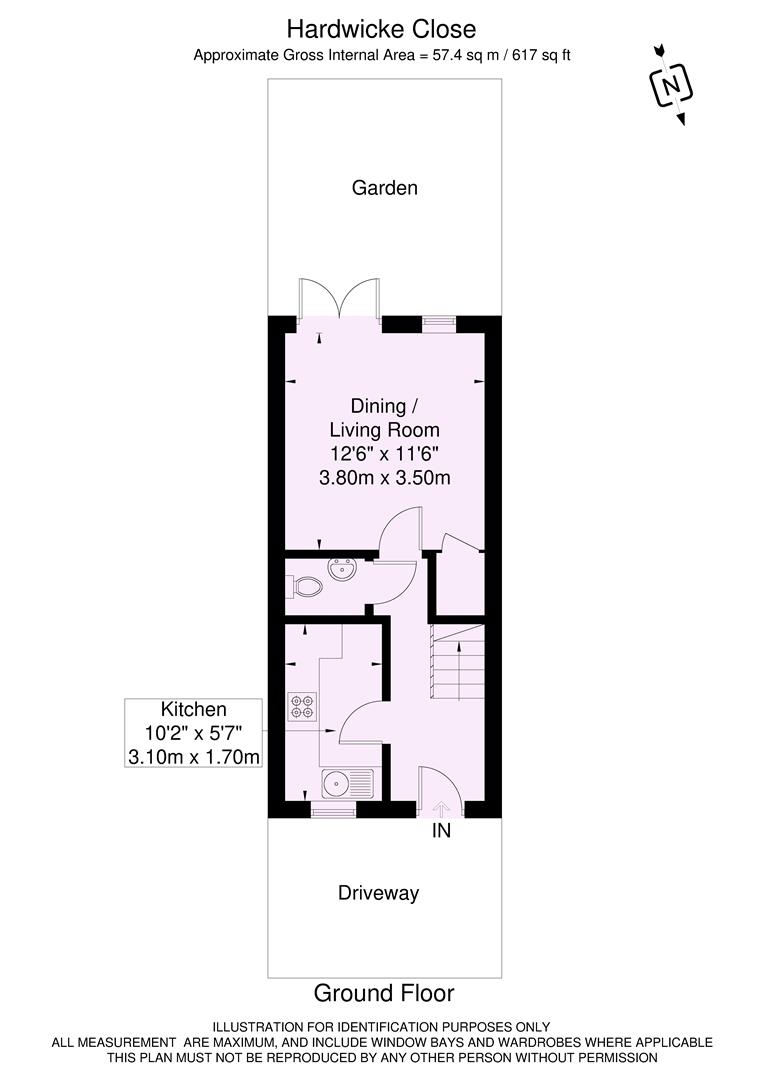 52, Hardwicke Close, York floorplan
