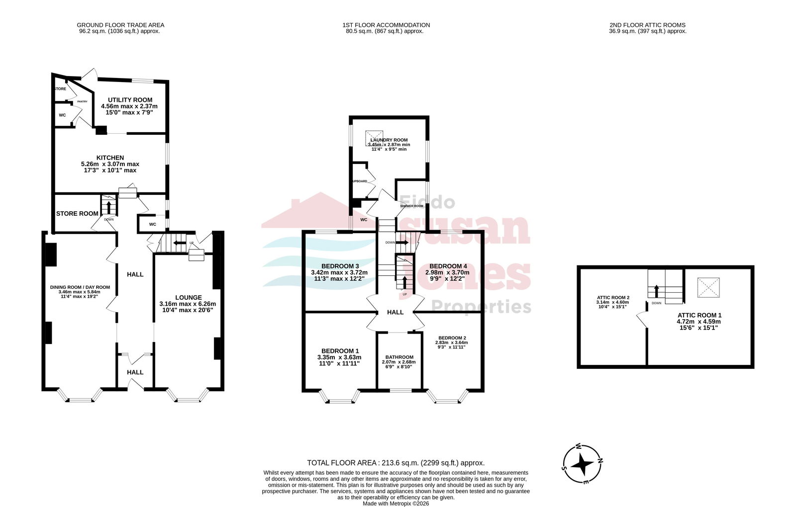 1 Parciau Terrace, Criccieth floorplan