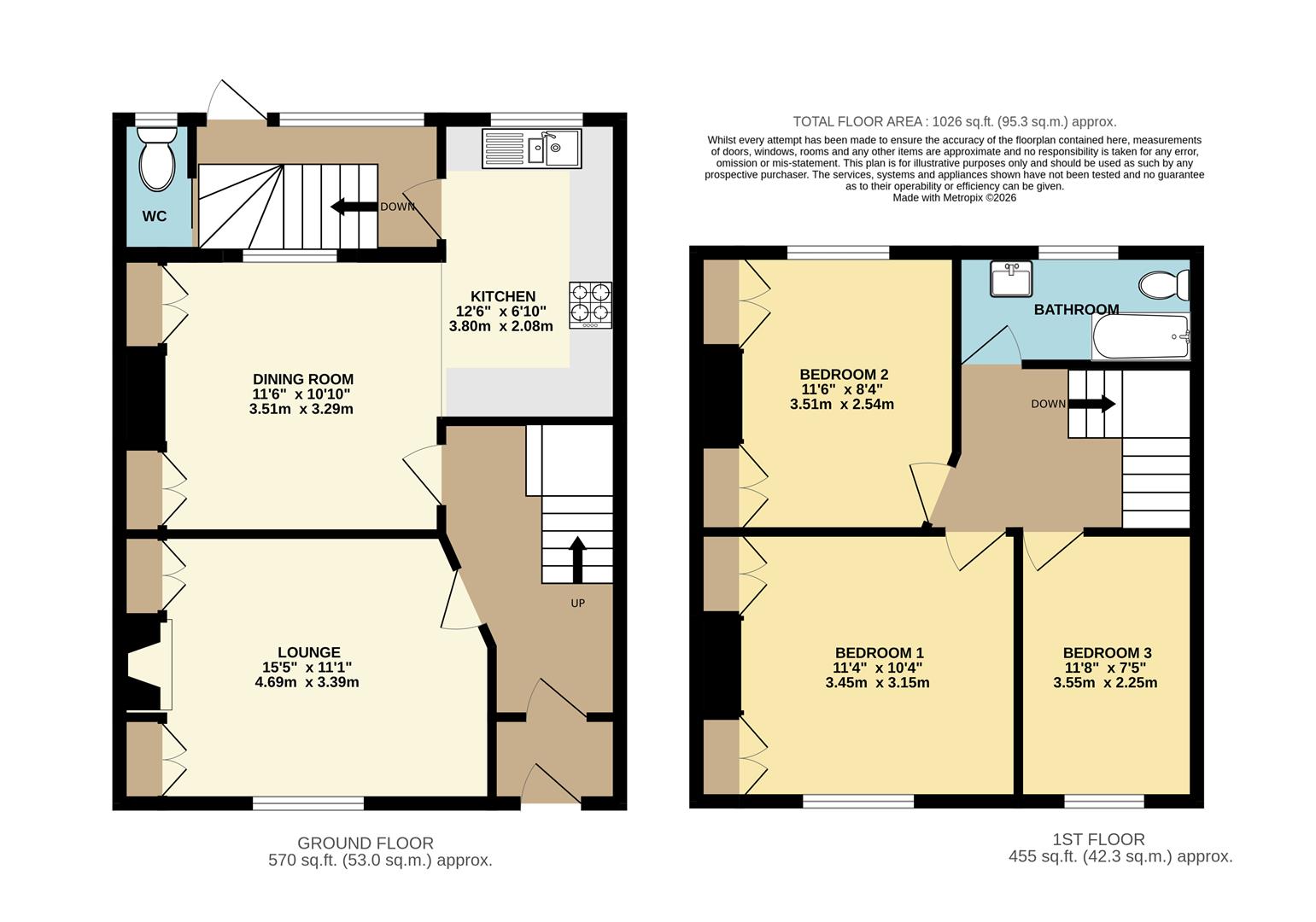 6, Upton Manor Road, Brixham floorplan