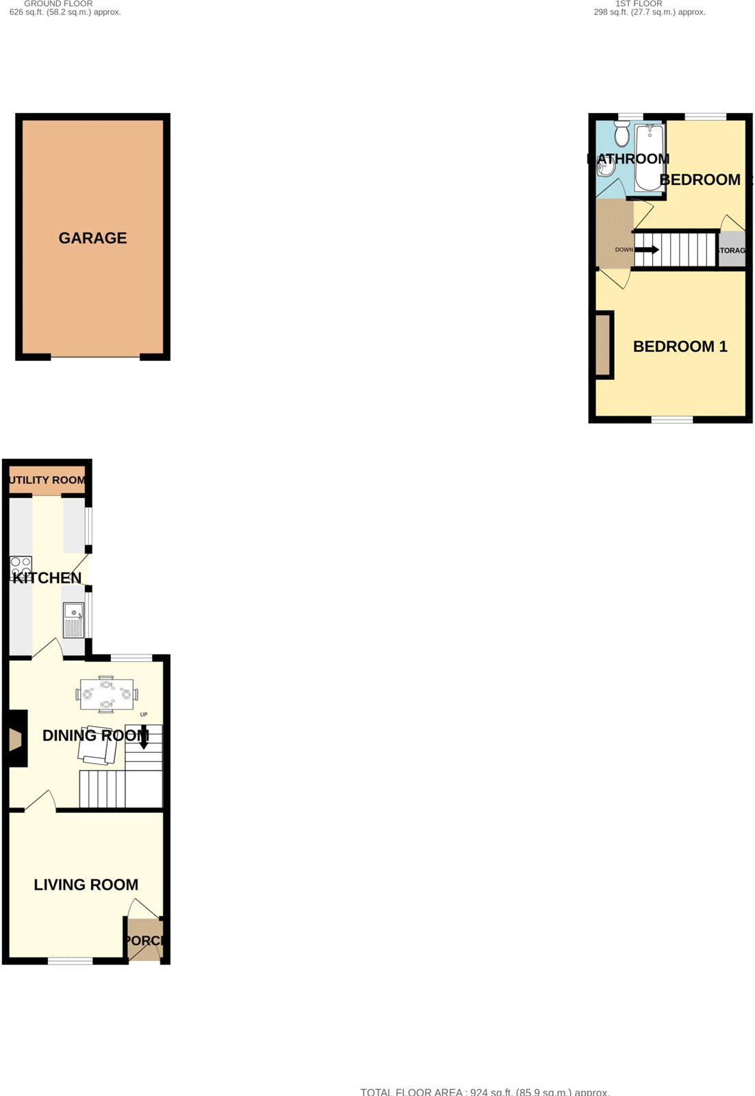 25, Ivy Cottages, North Yorkshire floorplan