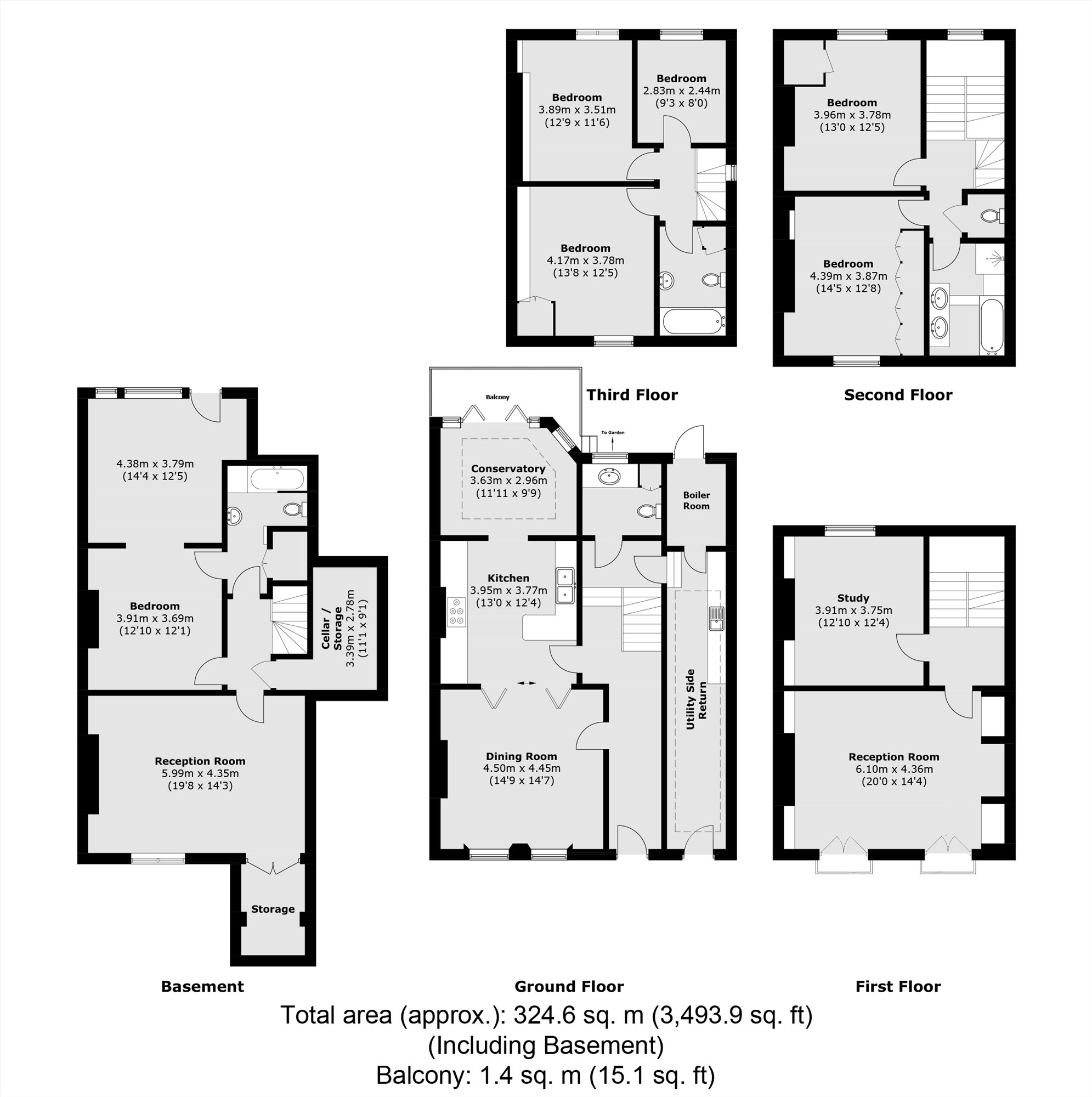 24, Groveway, London floorplan
