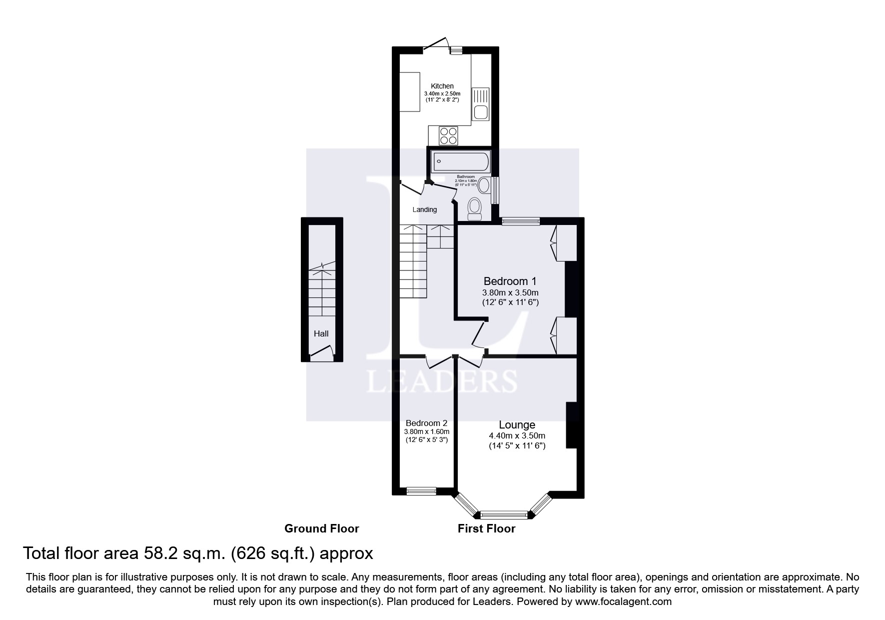 Flat C, 74, Springfield Road, Springfield Road floorplan