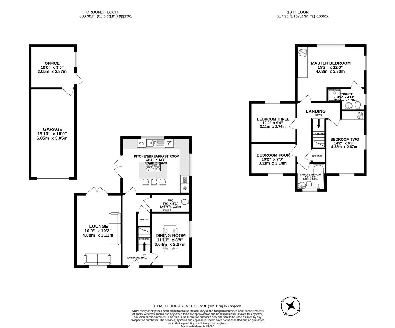 15, Wychwood Grove, Leyland floorplan