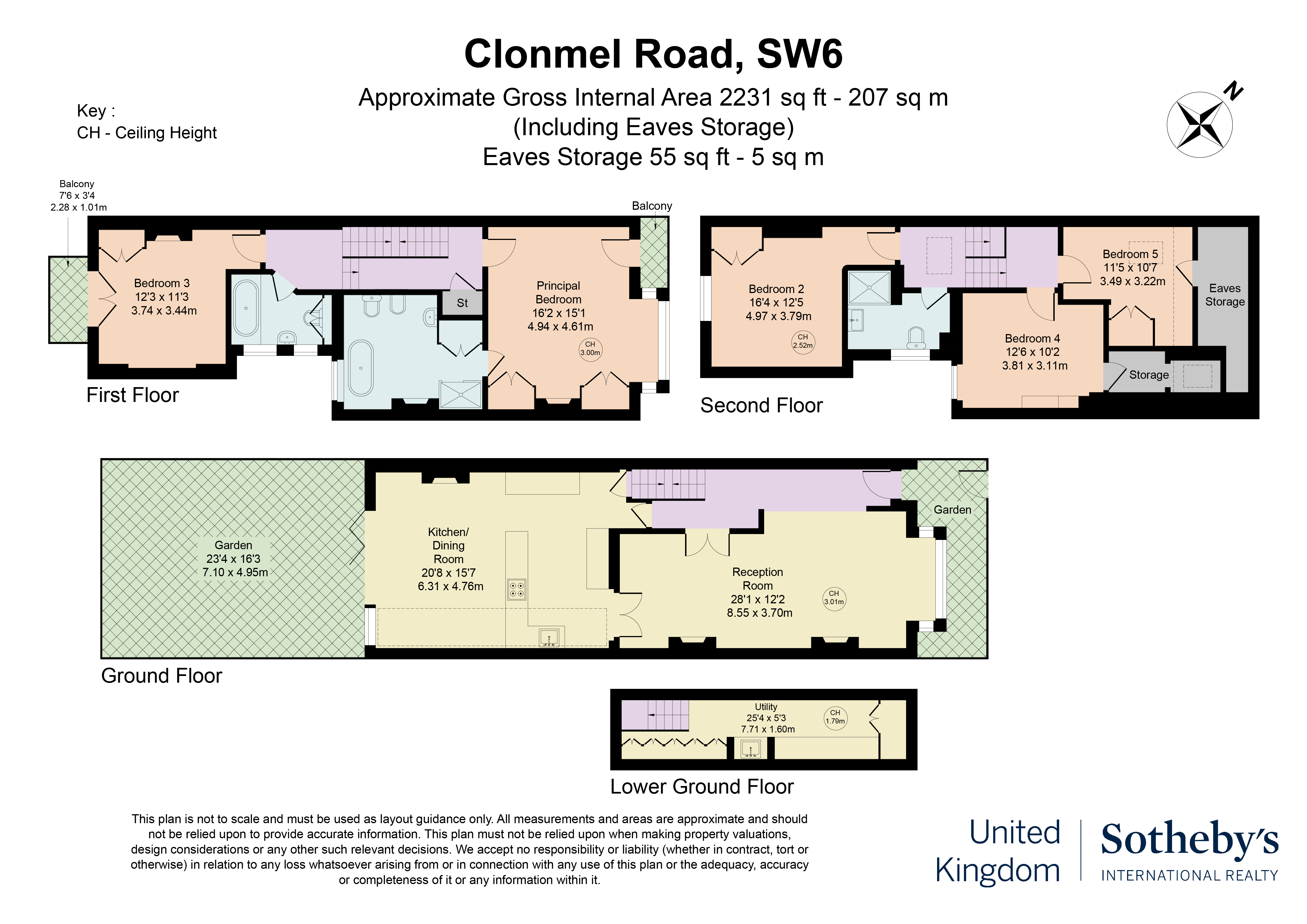 Clonmel, Clonmel Road, London floorplan
