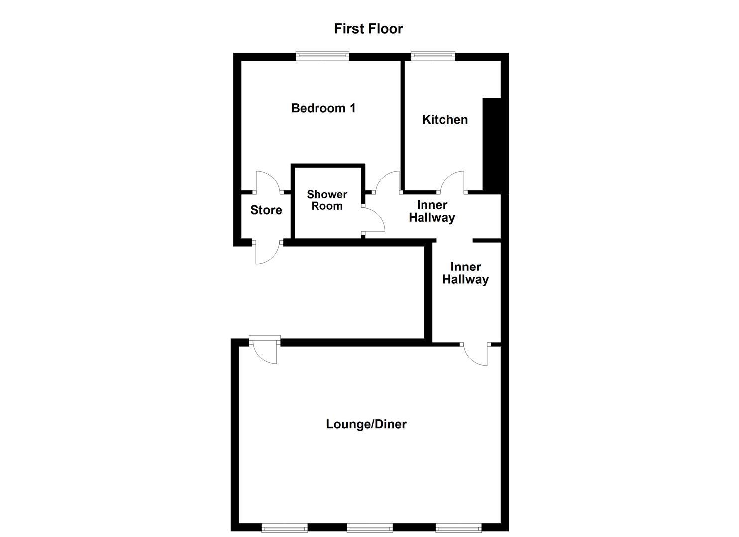 Flat 4, 6, St. Johns Square, Wakefield floorplan