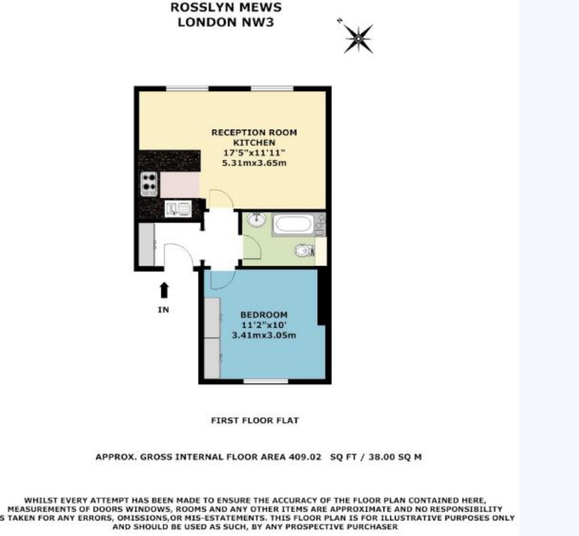 1 Bedrooms Flat to rent in Rosslyn Hill, Hampstead, London NW3