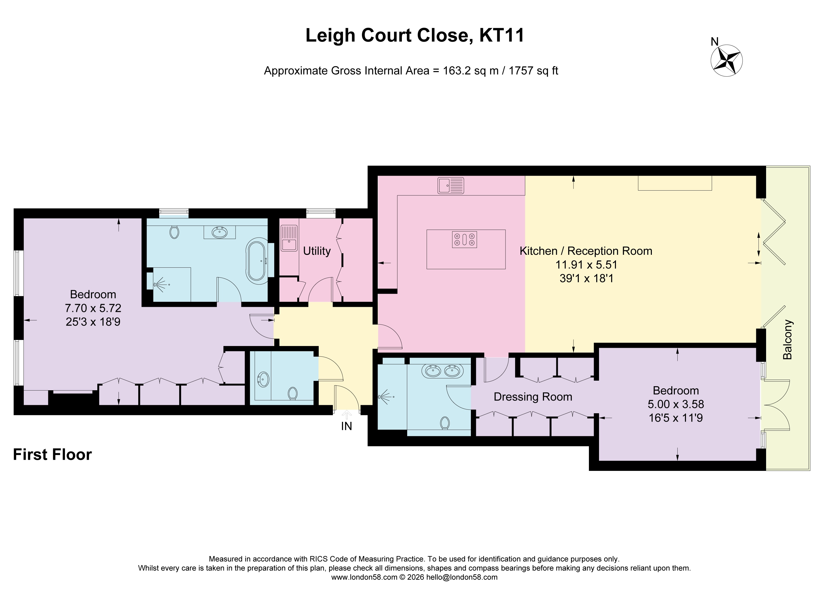 9, Leigh Court Close, Cobham floorplan