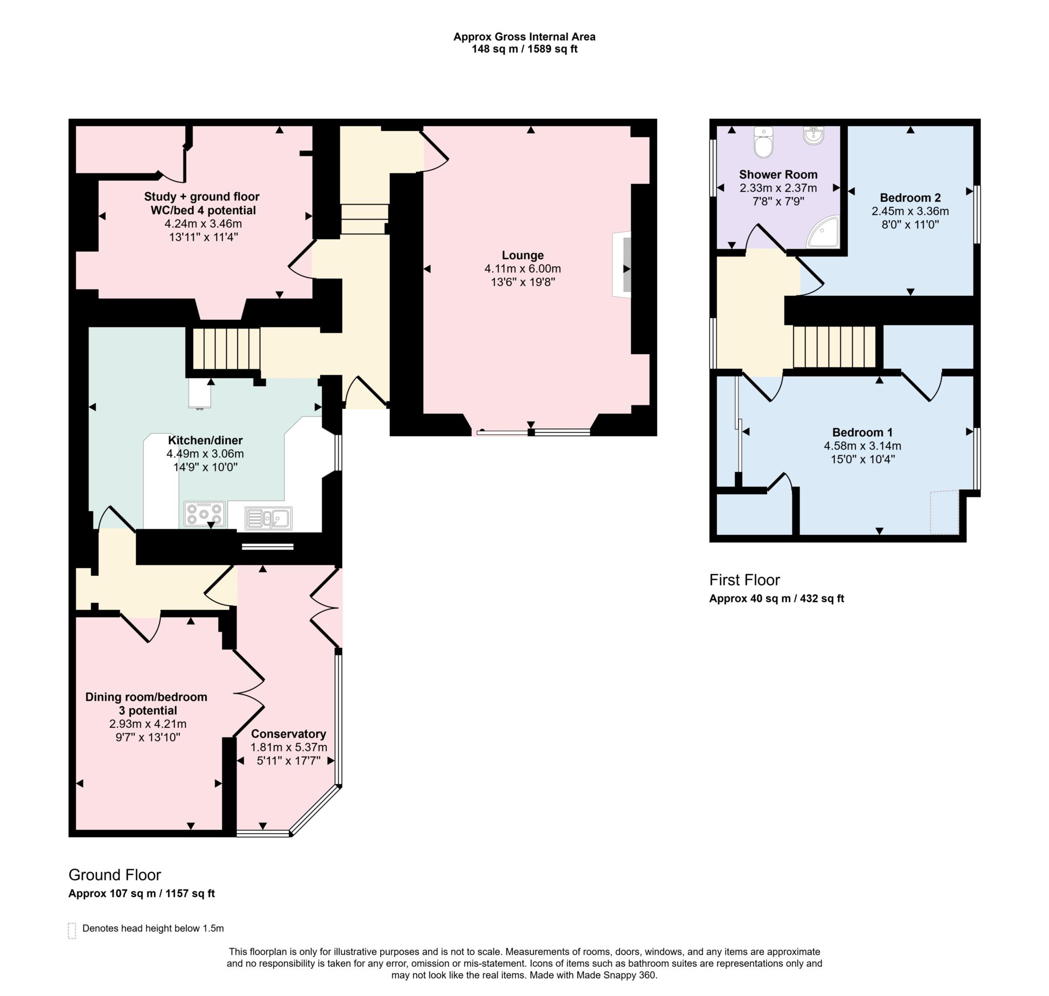 7, Park Street, Nairn floorplan